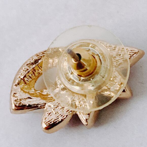 VTG Uranium Glass Signed RAMAN Necklace Earrings Set, Mid Century, Rhinestones - Picture 15 of 16